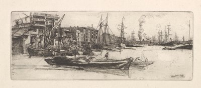 Thames-Lagerhäuser, 1859 von James Abbott McNeill Whistler