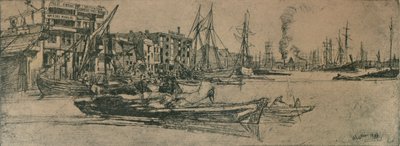 Thames Lagerhäuser, 1859, 1904 von James Abbott McNeill Whistler