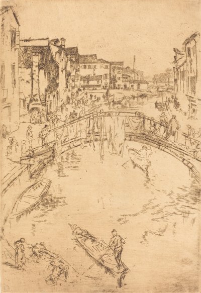 Die Brücke, 1879-1880 von James Abbott McNeill Whistler