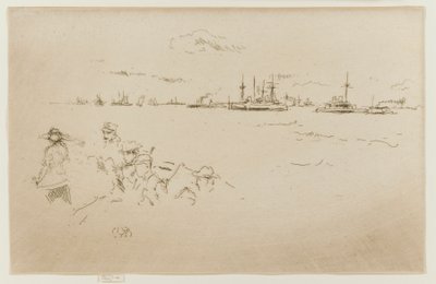 Die Flotte: Monitore, 1887 von James Abbott McNeill Whistler