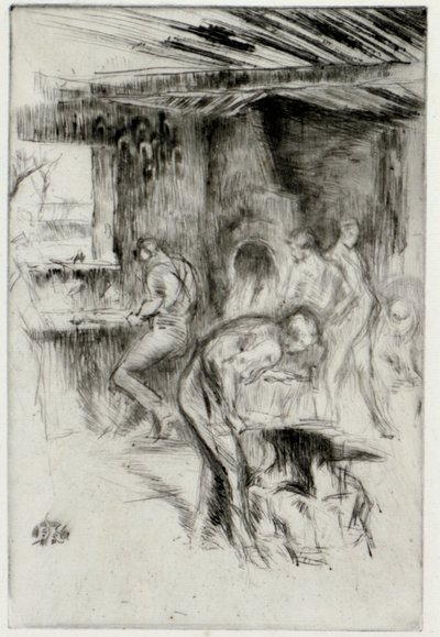 Die kleine Schmiede von James Abbott McNeill Whistler