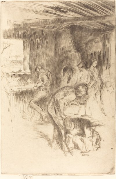 Die kleine Schmiede von James Abbott McNeill Whistler