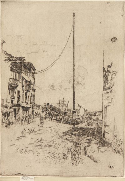 Der kleine Mast, 1879-1880 von James Abbott McNeill Whistler