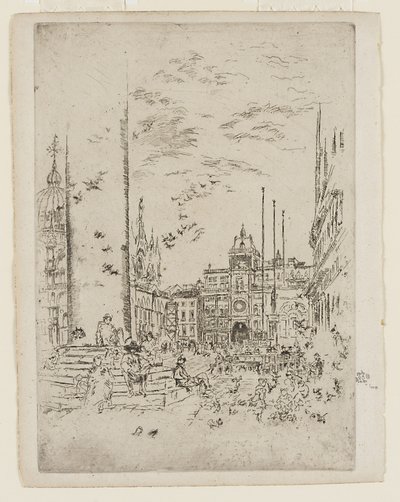 Die Piazzetta von James Abbott McNeill Whistler