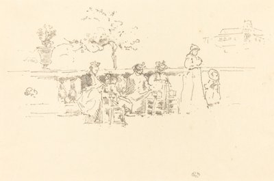 Die Terrasse, Luxemburg von James Abbott McNeill Whistler