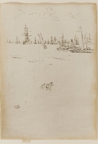 Das Besucherboot von James Abbott McNeill Whistler