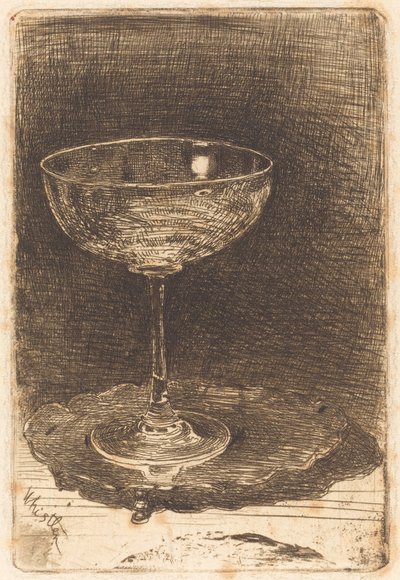 Das Weinglas, 1858 von James Abbott McNeill Whistler