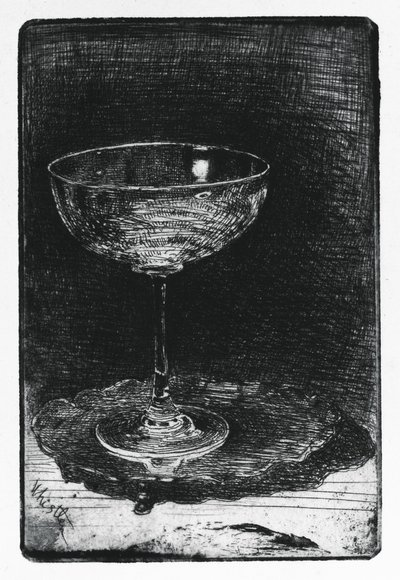 Das Weinglas von James Abbott McNeill Whistler
