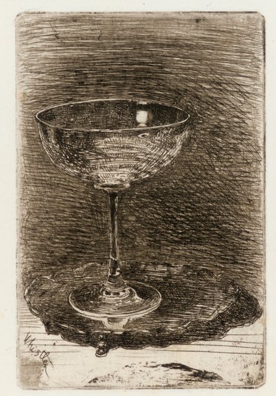 Das Weinglas, 1858 von James Abbott McNeill Whistler