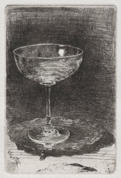 Das Weinglas, 1858 von James Abbott McNeill Whistler