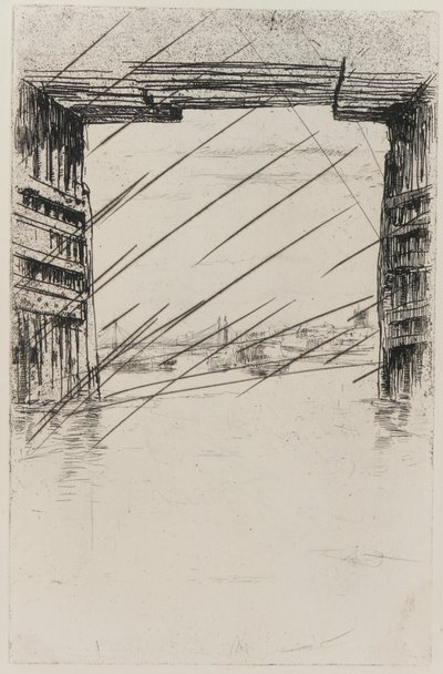Unter der alten Battersea-Brücke, 1879 von James Abbott McNeill Whistler