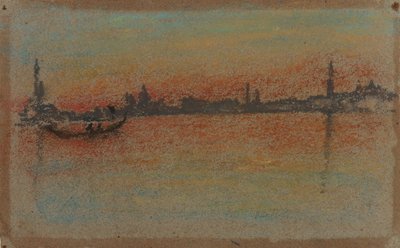 Venedig: Sonnenuntergang im Hafen, 1880 von James Abbott McNeill Whistler