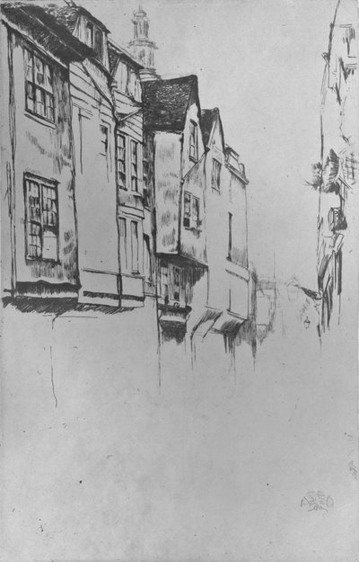 Wych Street, 1877, 1904 von James Abbott McNeill Whistler