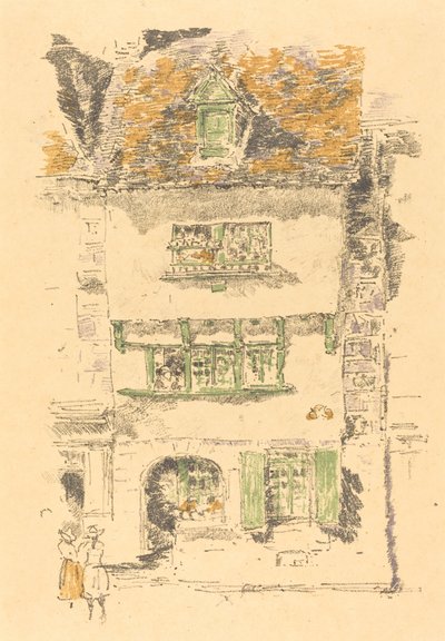 Gelbes Haus, Lannion, 1893 von James Abbott McNeill Whistler