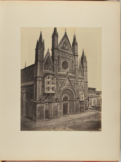 Die Fassade der Kathedrale von Orvieto von James Anderson