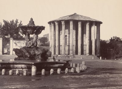 Tempel der Vesta und Brunnen, Rom von James Anderson