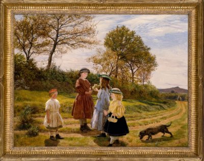 James Archer, Die Blumenpflücker / Gemälde, 1863 von James Archer