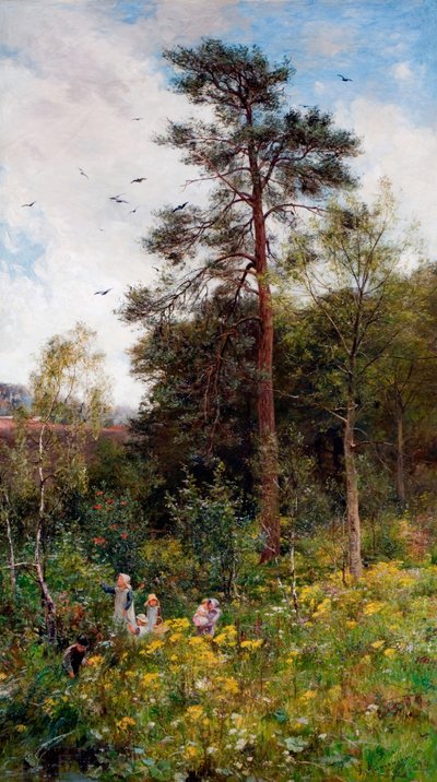 Eine Ecke im Garten der Natur von James Aumonier