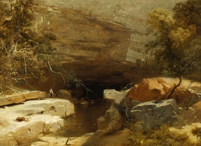 Landschaft, Porth-yr-ogof, Vale of Neath von James Baker Pyne