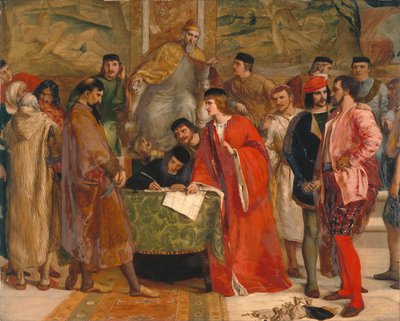 Die Niederlage von Shylock von James Clarke Hook