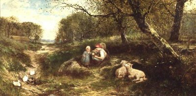 Rustikale Landschaft von James Crawford Thom