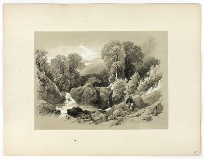 Sledde-Brücke, aus malerischen Auswahlen von James Duffield Harding