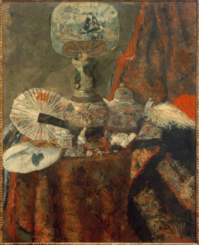 Chinoiserien, Fächer und Stoffe von James Sidney Ensor