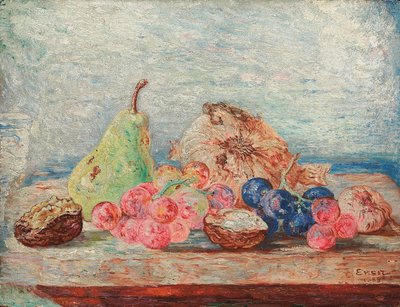 Birnen, Trauben, Nüsse von James Ensor