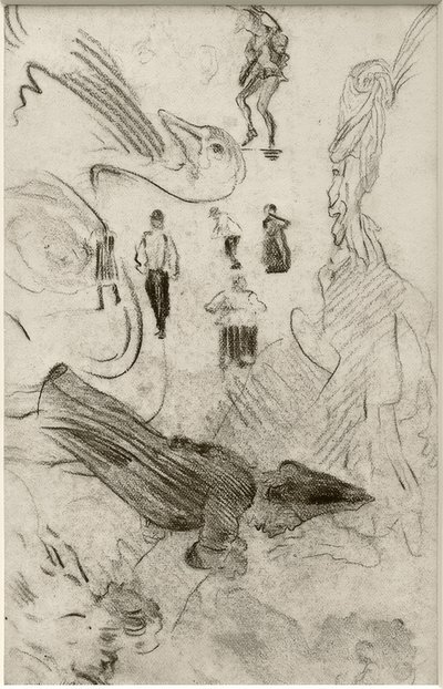 Silhouetten und groteske Figuren von James Sidney Ensor