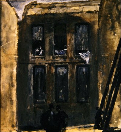 Straßenszene, ca. 1910 von James Ferrier Pryde