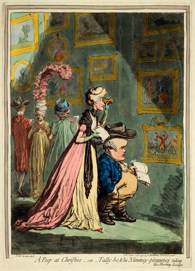 Ein Blick auf Christies, 1796 von James Gillray