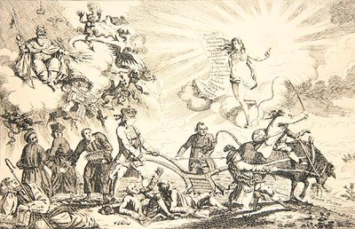 Kirchlicher und politischer Zustand der Nation von James Gillray