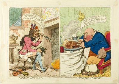 Französische Freiheit, britische Sklaverei von James Gillray