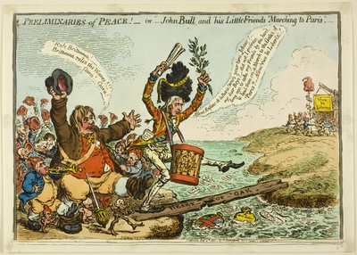 Friedensvorbereitungen von James Gillray
