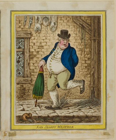 Trauriges, schlampiges Wetter von James Gillray