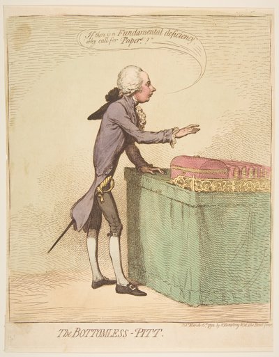 Der bodenlose Abgrund, 16. März 1792 von James Gillray