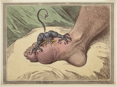 Die Gicht von James Gillray