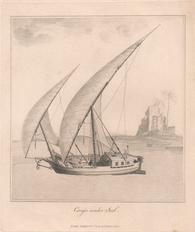 Canja unter Segel von James Heath