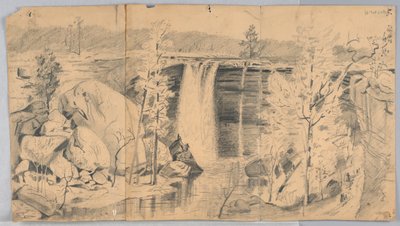 Wasserfall von James Henry Moser