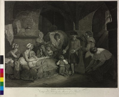 John Howard bei der Besichtigung eines Gefängnisses von James Hogg