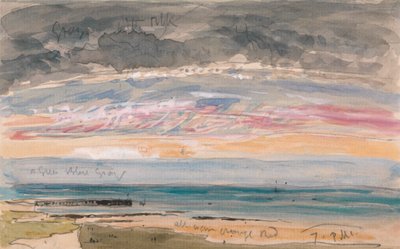 Abendhimmel an der Küste von James Holland