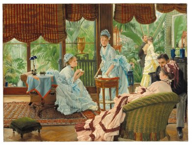 Im Wintergarten von James Jacques Joseph Tissot