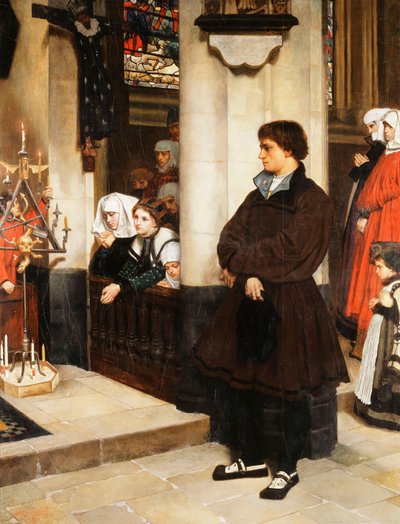 Während des Gottesdienstes von James Jacques Joseph Tissot