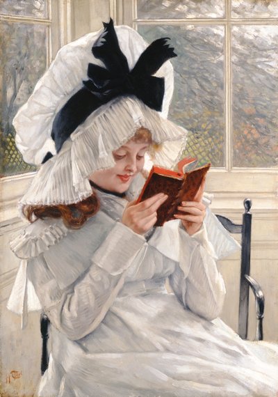 Ein Buch lesen, 1872-73 von James Jacques Joseph Tissot