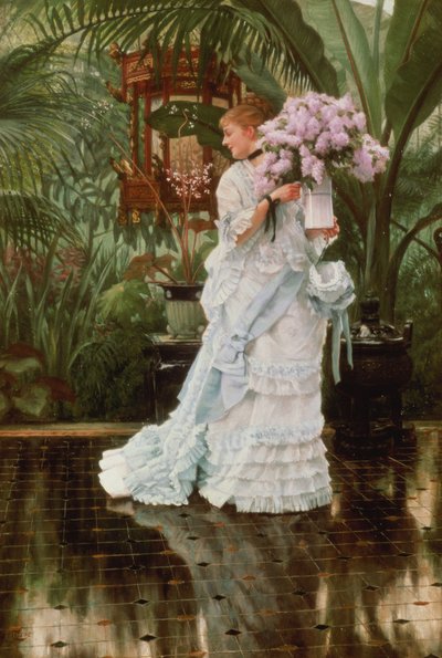 Der Fliederstrauß, 1875 von James Jacques Joseph Tissot