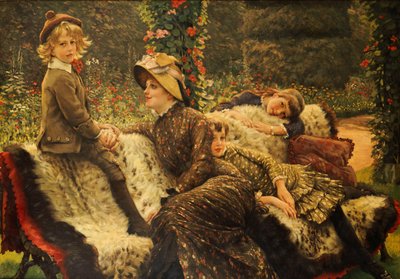 Die Gartenbank, 1882 von James Jacques Joseph Tissot