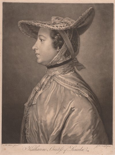 Katharine, Gräfin von Lincoln von James McArdell
