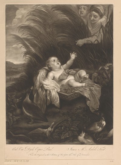 Auffindung des Moses von James McArdell