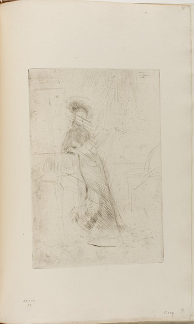 Eine Dame am Fenster von James Abbott McNeill Whistler