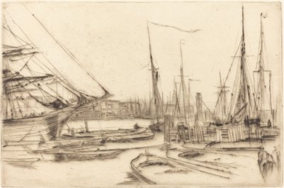 Eine Skizze von Billingsgate von James Abbott McNeill Whistler